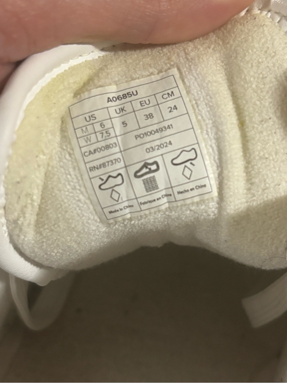 ALO Yoga White and Tan Athletic Shoes - Picture 10 of 10